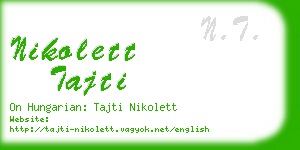 nikolett tajti business card